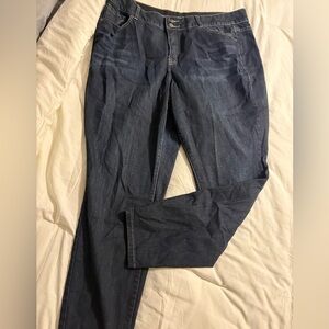 Lane Bryant Dark Blue Skinny Jeans